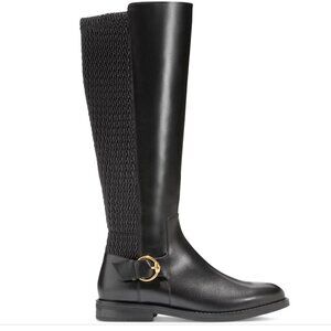 Cole Haan Women's Clover Stretch Side-Buckle Riding Boots